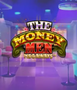 Experience the exciting world of The Money Men Megaways game by Pragmatic Play, featuring a vibrant logo with glittering stars against a luxurious casino setting. This image portrays the glamour and excitement of Megaways slots with its striking design and colorful ambiance. Perfect for slot game lovers seeking Vegas-style excitement. 