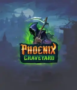 An immersive view of ELK Studios' Phoenix Graveyard slot, with its hauntingly beautiful graveyard and phoenix symbols. The visual highlights the slot's innovative expanding reels, enhanced by its stunning symbols and supernatural theme. The design reflects the game's mythological story of resurrection, making it enticing for those drawn to the supernatural.