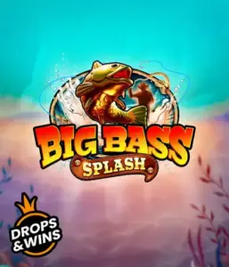 Get hooked on the action-packed world of Big Bass Splash slot by Pragmatic Play, featuring a dynamic fish splashing out of water. This graphic depicts the spirit of the fishing theme with bold visuals and energetic text. Ideal for those who love fishing-themed games, offering a thrilling experience. 